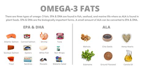 types of omega 3 fats